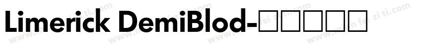 Limerick DemiBlod字体转换